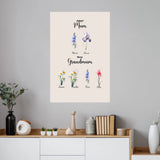 Personalized Poster - First Mum, Now Grandmum