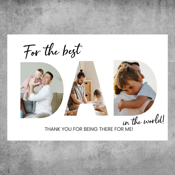 Personalized Poster - For the best Dad