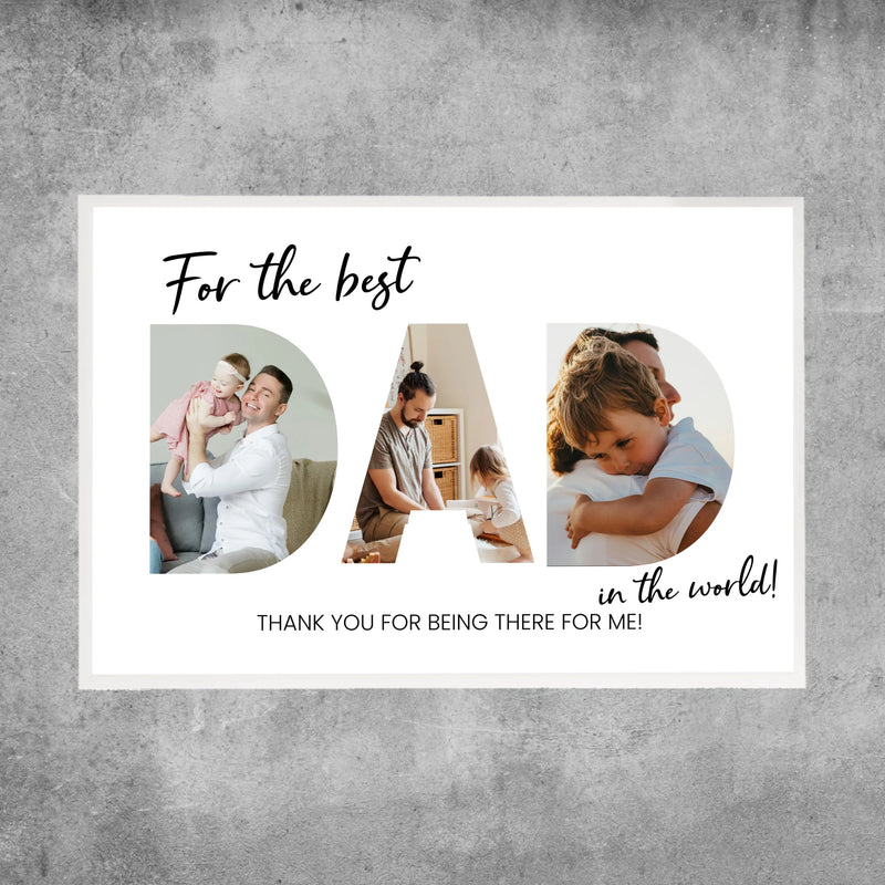 Personalized Poster - For the best Dad