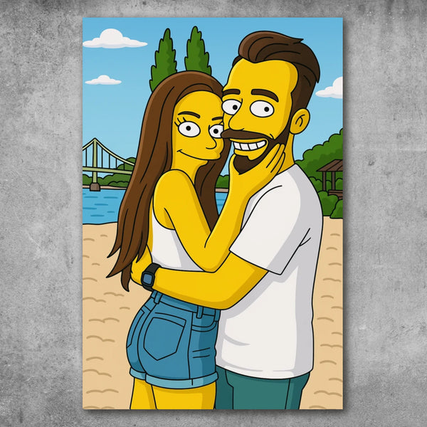 Personalised poster - Portrait in Cartoon-Style