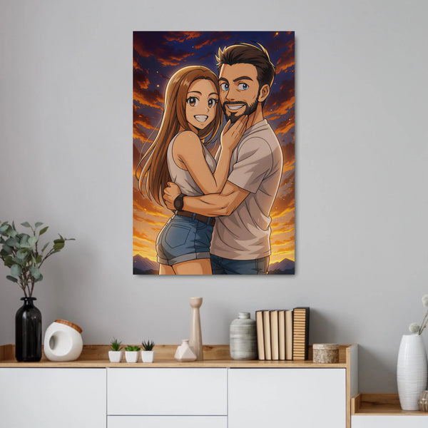 Personalised poster - Portrait in Anime-Style